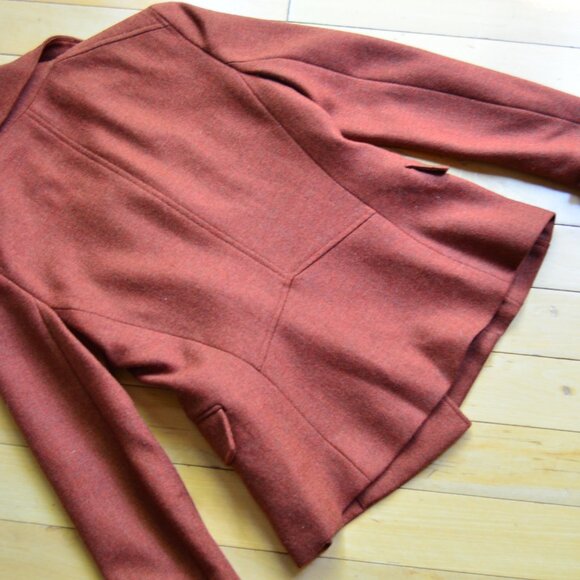 Theory Wool Double Breasted Blazer Size 2 - Picture 14 of 16